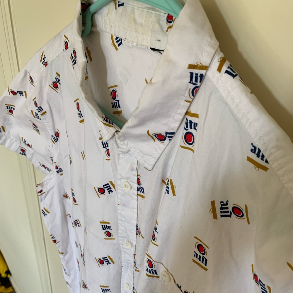 Men’s Bud-light Button up shirt